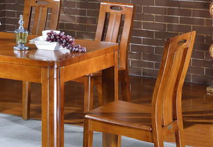 餐台 家用实木餐桌椅组合 桌子 桌椅实木家具可定制1014胡商品大图
